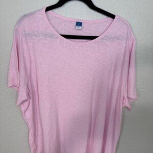 Old Navy, Luxe T-Shirt Pink Size XXL